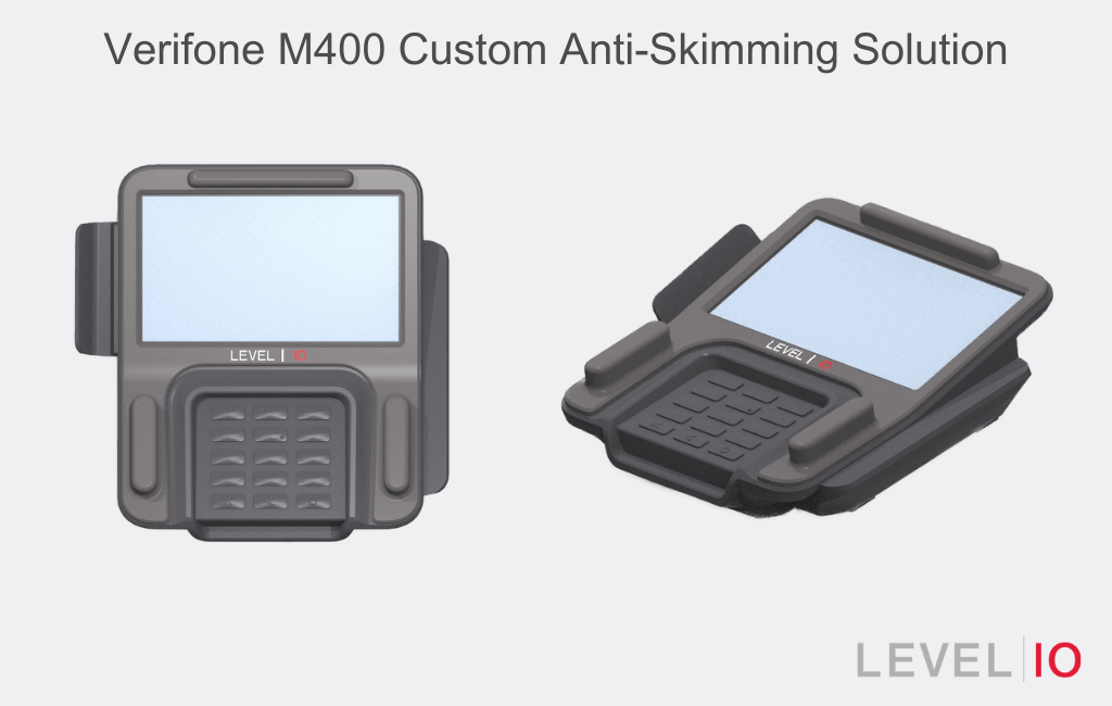 Example of a custom anti-skimming solution developed for the Verifone M400